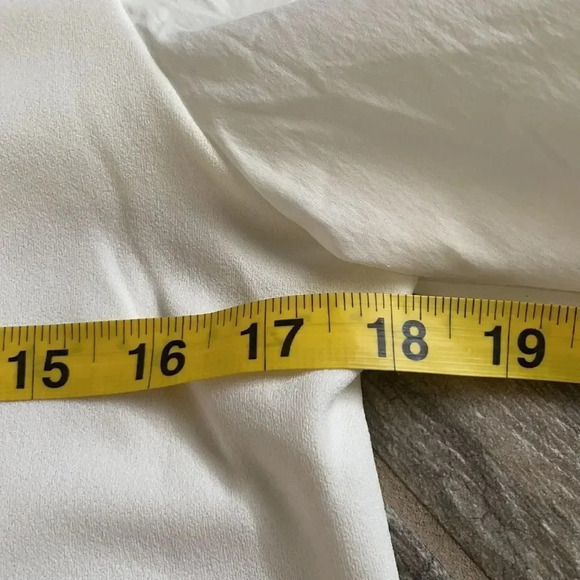 Marc New York puff sleeved top blouse, white. Women’s size Small - Picture 6 of 11